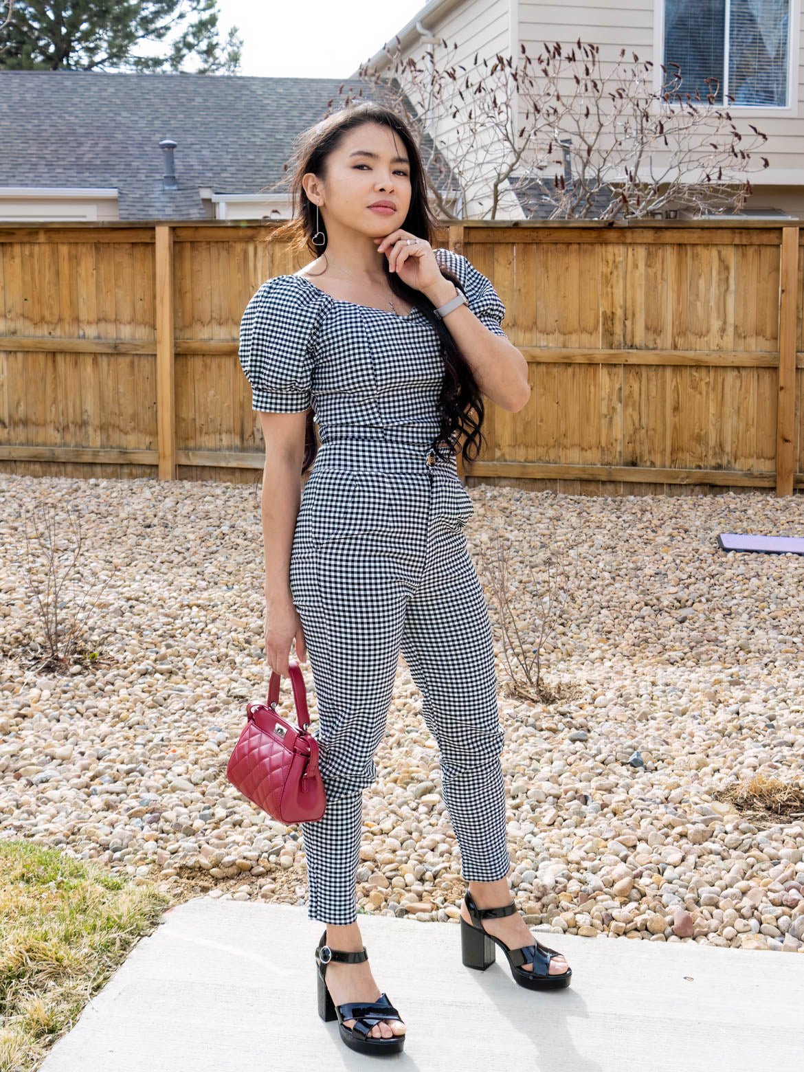 Two Piece Sweetheart Gingham